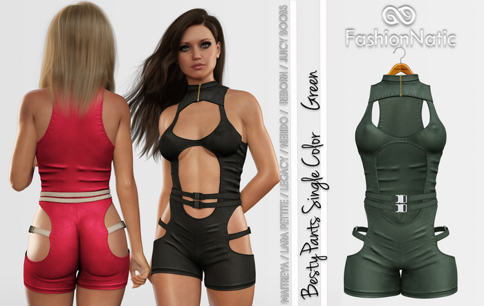 Besty Overall Green - Maitreya, Petite, Legacy, Nerido, Reborn, Juicy - FashionNatic