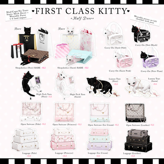 +Half-Deer+ First Class Kitty - High-Tech Yarn - Snow