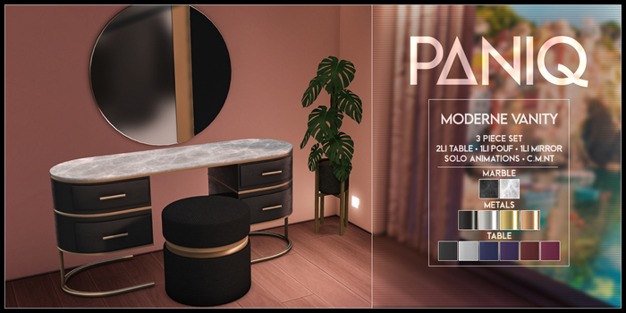 PANIQ - Moderne Vanity Pouf