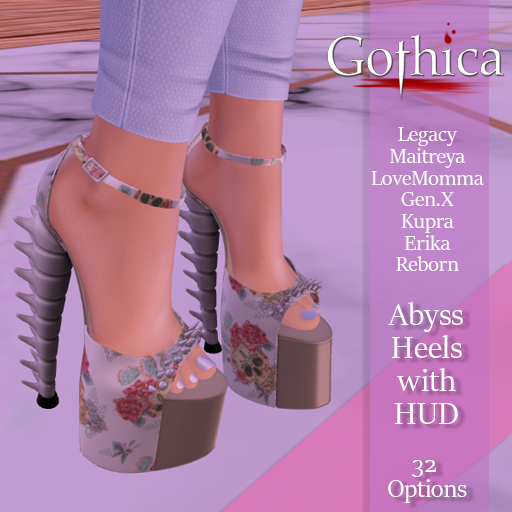 {Gothica} Abyss Heels w/Hud