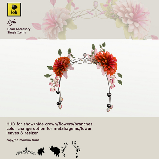 *LODE* Head Accessory -  Lylu [sunset]