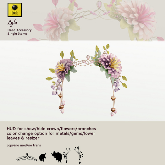 *LODE* Head Accessory -  Lylu [pastel purple]