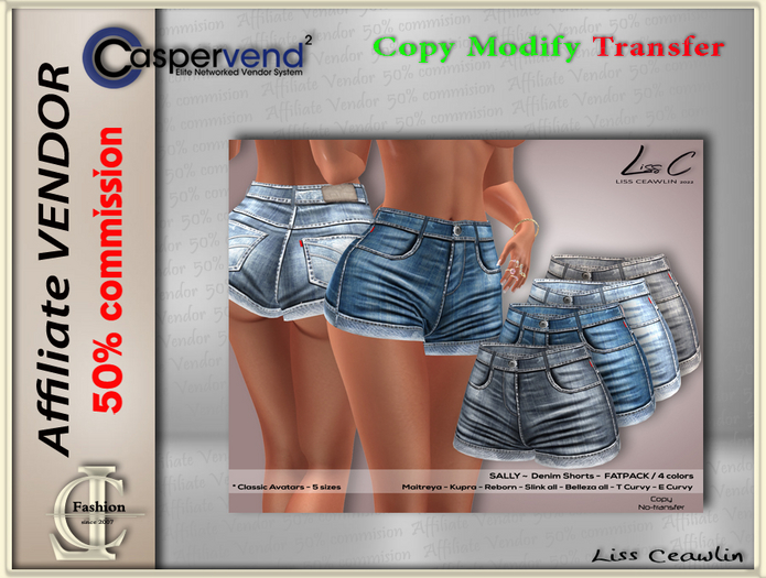 LC Affiliate Vendor - Sally Shorts [5 vendors]