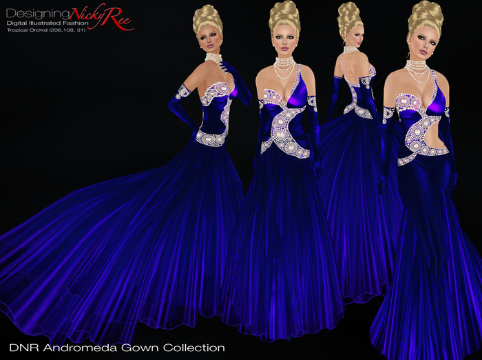 *DNR* Andromeda Gown Collection Blue