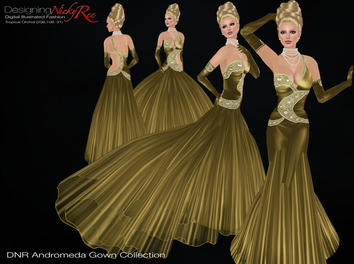 *DNR* Andromeda Gown Collection Gold