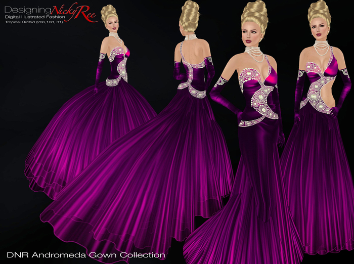 *DNR* Andromeda Gown Collection Plum