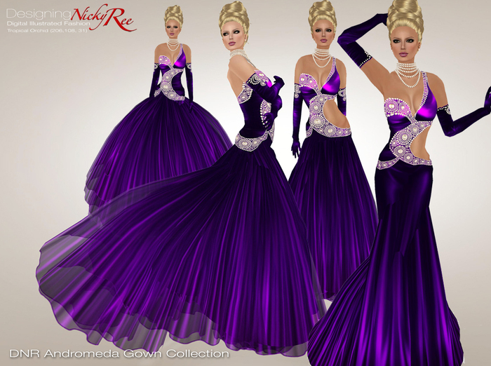 *DNR* Andromeda Gown Collection Purple