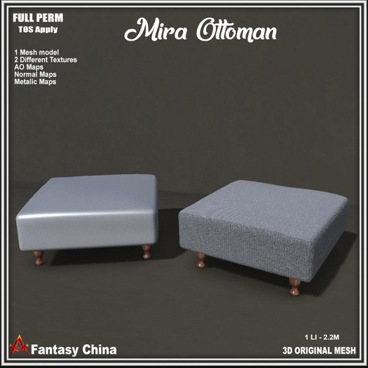 Ottoman - Full Perm Mira Ottoman