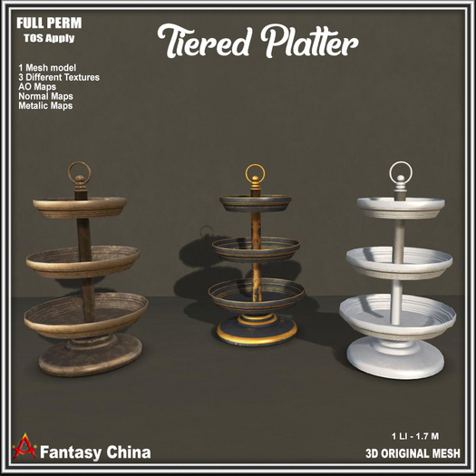 Full Perm Tiered Platter 