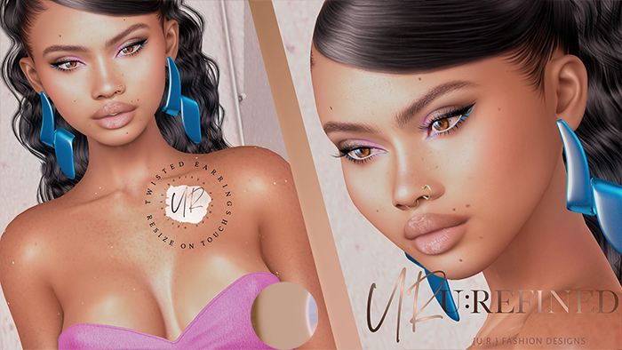 {U:Refined} Twisted  Earrings [Copper]