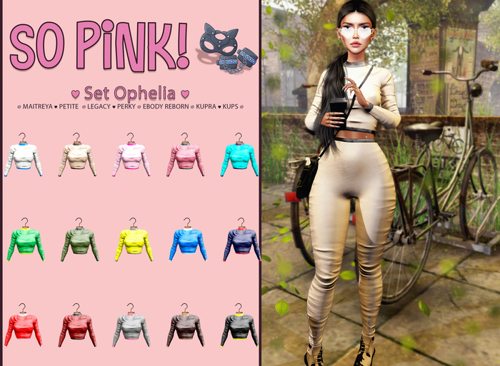 *So Pink!* - Set Ophelia t-shirt Fatpack
