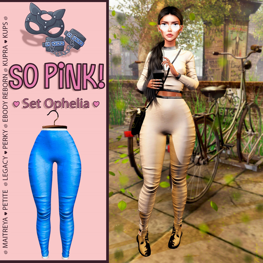 *So Pink!* - Set Ophelia pants blue