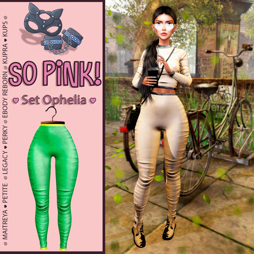 *So Pink!* - Set Ophelia pants green