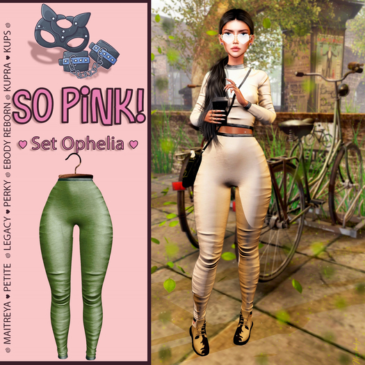 *So Pink!* - Set Ophelia pants moss