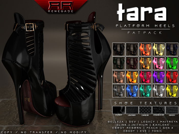 [Renegade] Tara Platform Heels - Fatpack