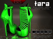 [Renegade] Tara Platform Heels - Lime Green