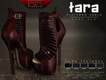 [Renegade] Tara Platform Heels - Dark Red