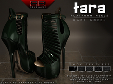 [Renegade] Tara Platform Heels - Dark Green