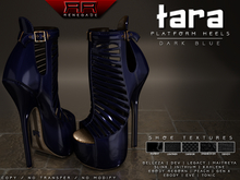 [Renegade] Tara Platform Heels - Dark Blue