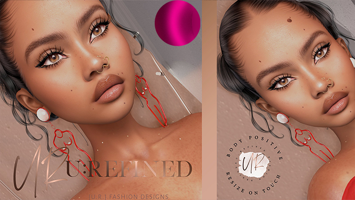 {U:Refined} Body Positive Earrings [Pink]
