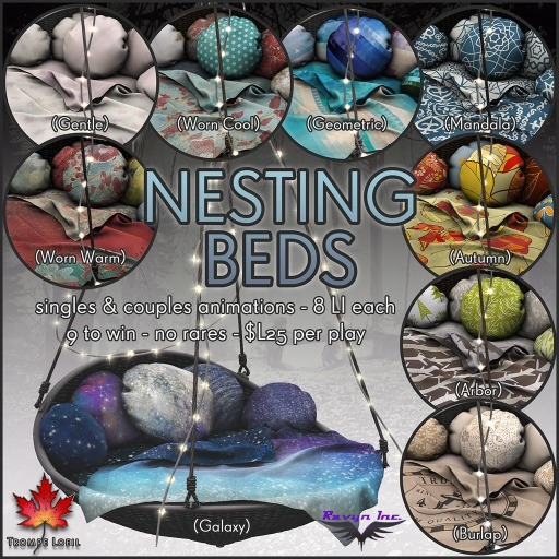 Trompe Loeil - Nesting Bed Burlap