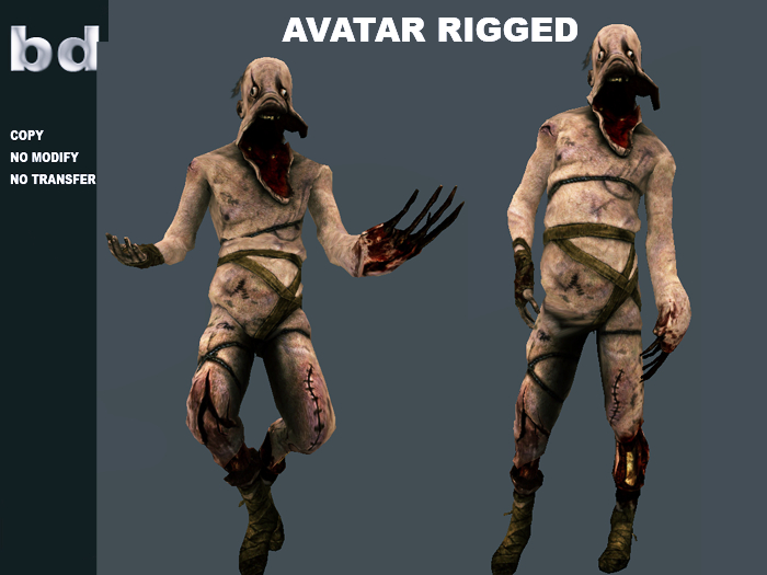 [bd] AVATAR RIGGED MUTANT UNPACK