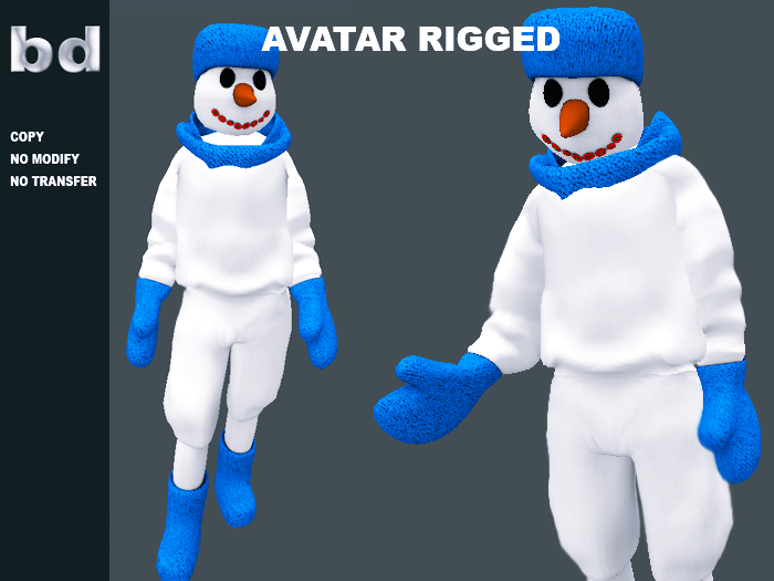 [bd] AVATAR RIGGED SNOWMEN UNPACK