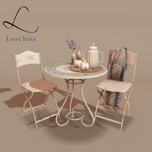 LouChara Riley Bistro Table and Chairs