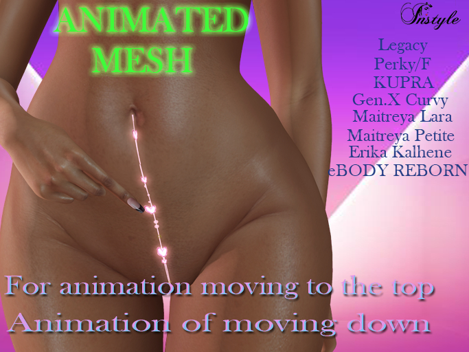 SALE! InStyle -ANIMATED MESH Heartsv1