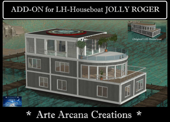 COMPLETE ADD-ON V5 extension for LH Boat House JOLLY ROGER