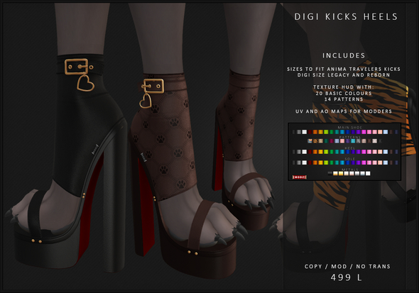 [MODZ] DIGI KICKS HEELS - LEGACY/REBORN - ADD ME
