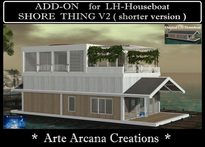 ADD-ON extension for LH Houseboat SHORE THING V2 ( shorter version) 