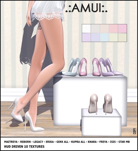 .:AMUI:. "Yera" Pumps - LIGHTS (Compatible LaraX)