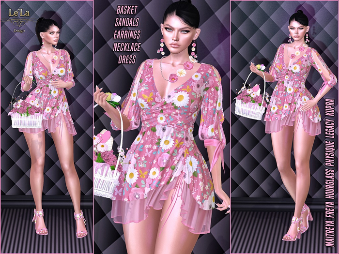 {Le'La} Ane Spring Outfit Pink