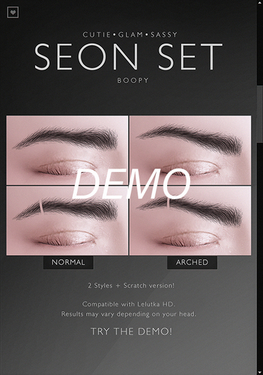[BOOPY] Seon Eyebrows (DEMO)