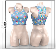 Blue Unicorn Crystal Blouse Maitreya Petite