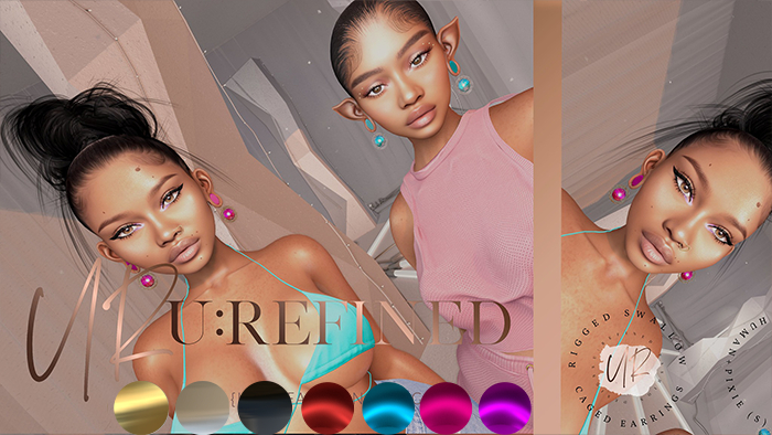{U:Refined} Caged Earrings [All Colors] Swallow