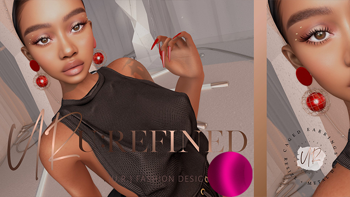 {U:Refined} Caged Earrings [Pink]
