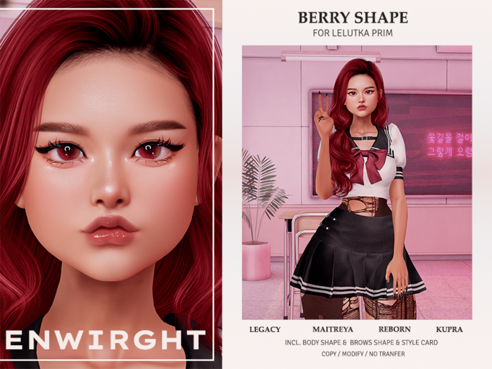 ENWRIGHT - Berry Shape┃Lelutka Prim
