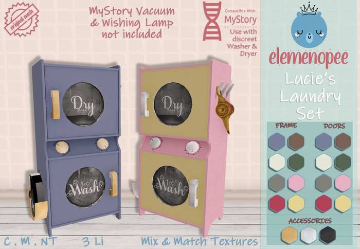 .LMNOP. Lucie's Laundry Set