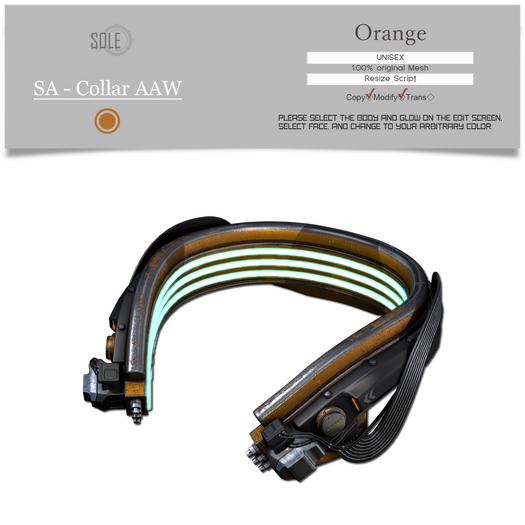 :::SOLE::: SA - Collar AAW (Orange)