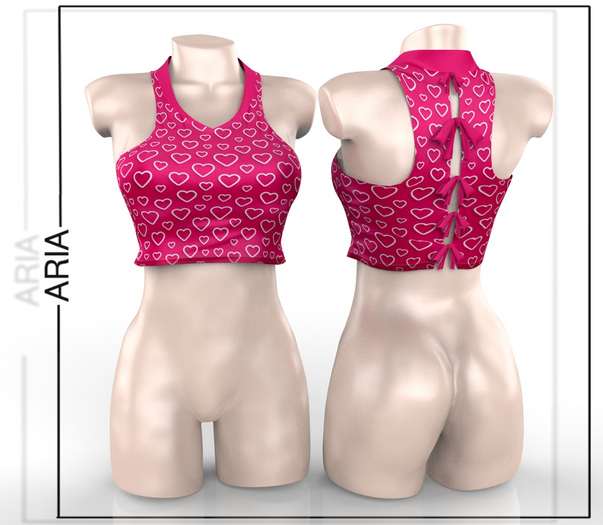 Pink Valentine Crystal Blouse Reborn