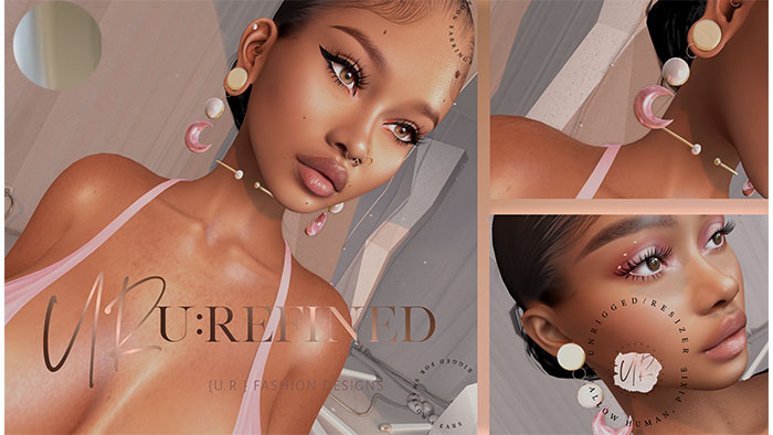 {U:Refined} Moon Earrings [Silver]