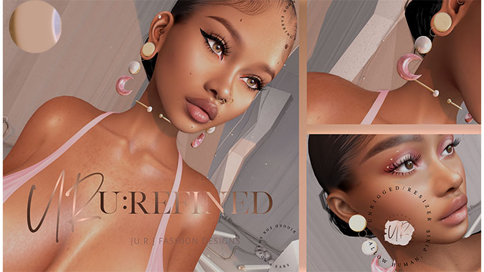 {U:Refined} Moon Earrings [Copper]