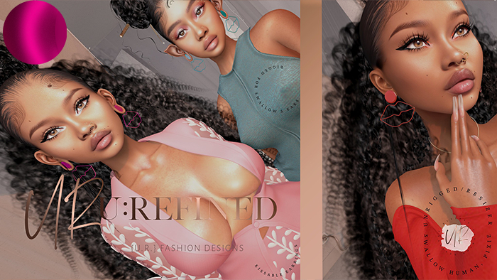 {U:Refined} Kissable Earrings Pink