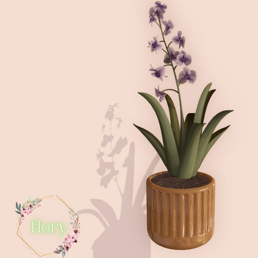 flory. - Potted Lilly - Purple