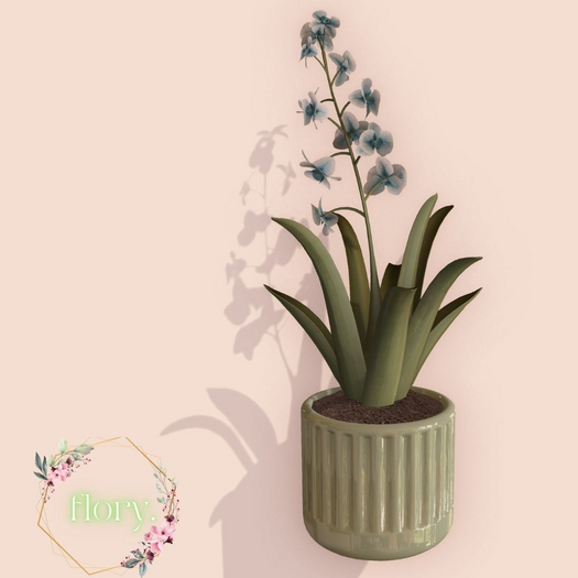 flory. - Potted Lilly - Blue