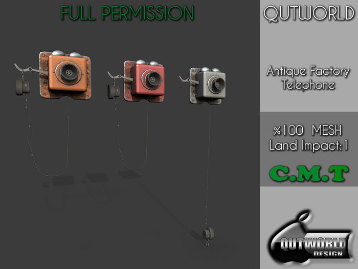 .::QUTWORLD Antique Factory Telephone::.FP