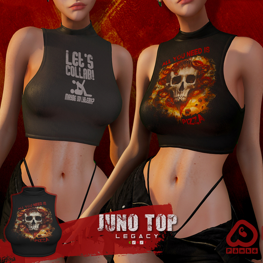 Pánkó Juno Top -Pizza (Black) [Legacy]