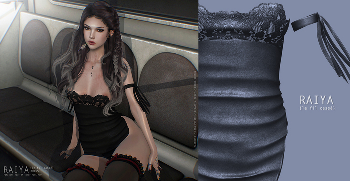 {le fil cassé} Raiya Dress Graphite